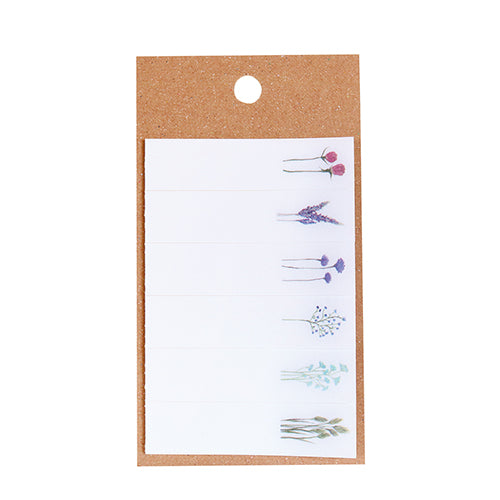Pale transparent sticky note -dried flowers Marker-B K-AWAD-1-06