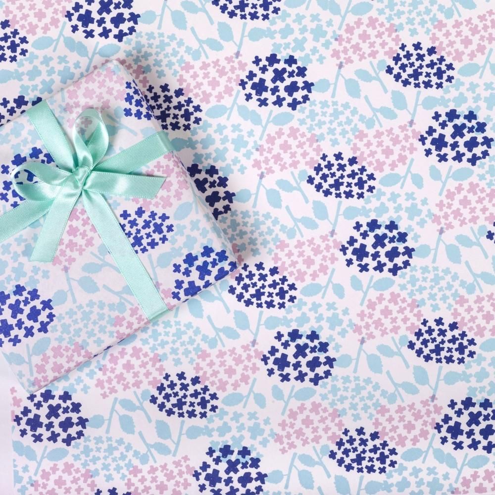 REGARO PAPIRO / Wrapping Paper -Hydrangea [5 sheets]