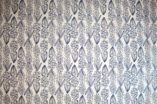 REGARO PAPIRO / Wrapping Paper -Hyacinth /Navy [5 sheets]