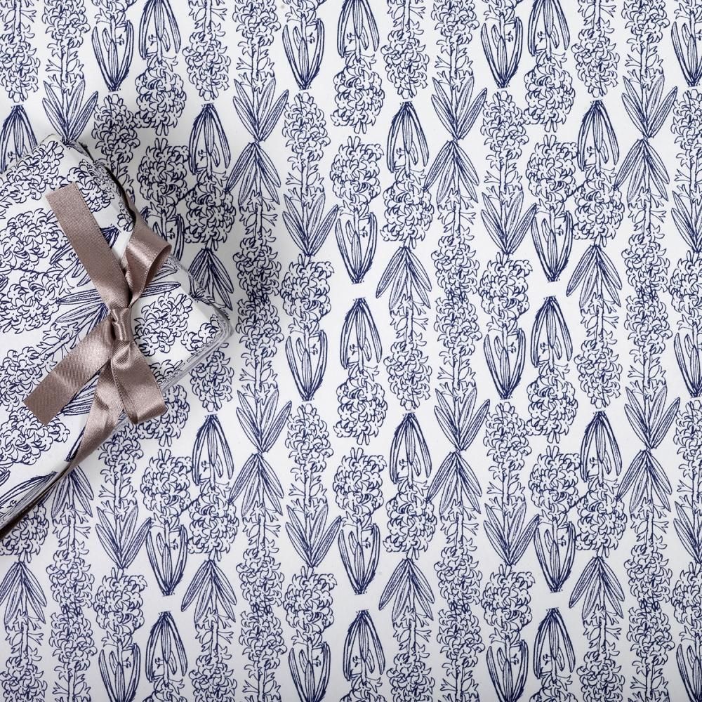 REGARO PAPIRO / Wrapping Paper -Hyacinth /Navy [5 sheets]