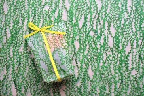 REGARO PAPIRO / Wrapping Paper -Tracing paper Green necklace A3 [4 sheets]