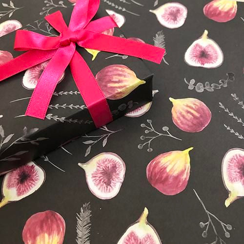 REGARO PAPIRO / Wrapping Paper -Fig /black [5 sheets]