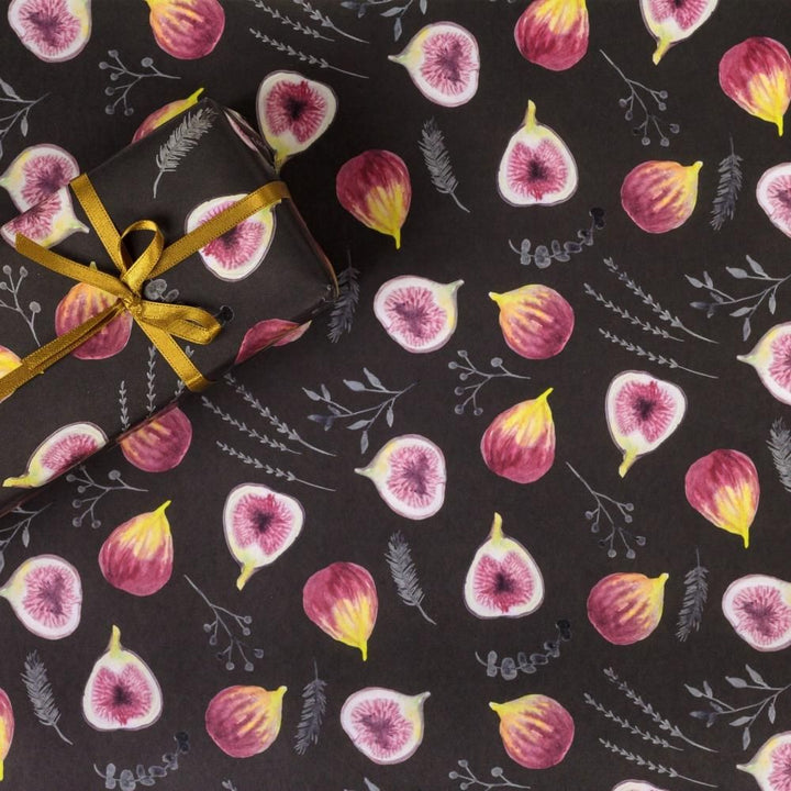 REGARO PAPIRO / Wrapping Paper -Fig /black [5 sheets]