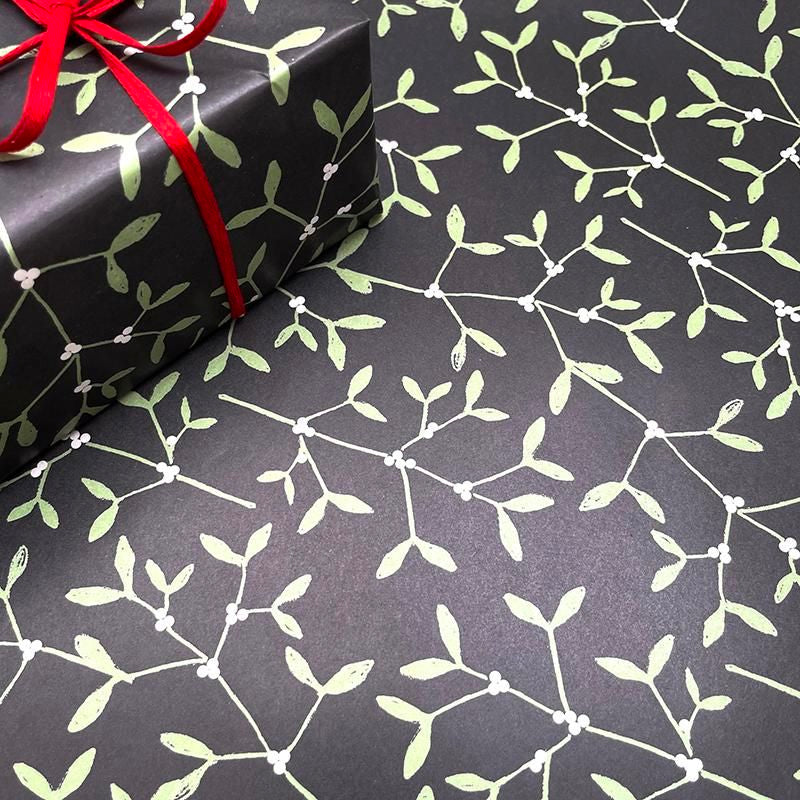 REGARO PAPIRO / Wrapping Paper -Mistletoe [5 sheets]