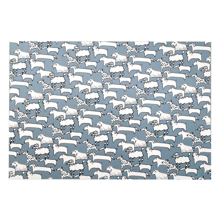 REGARO PAPIRO / Wrapping Paper -Bowwow! /Blue [5 sheets]