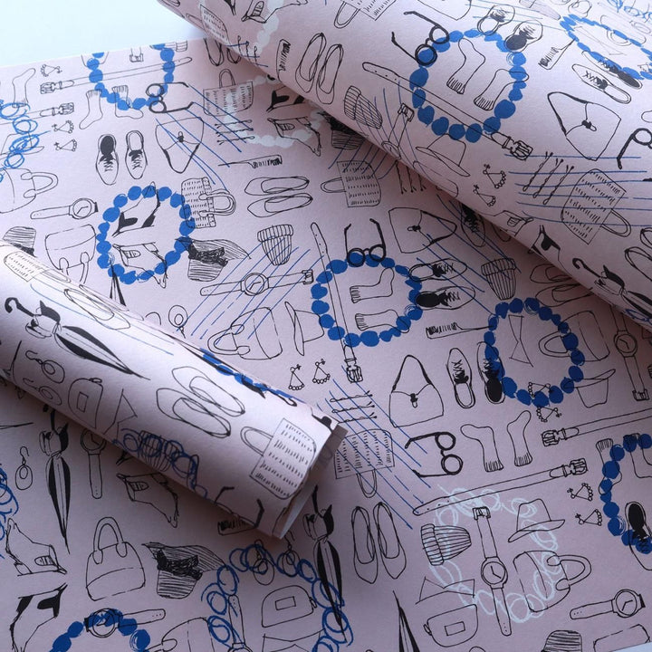 REGARO PAPIRO / Wrapping Paper -Fashion /Pink [5 sheets]