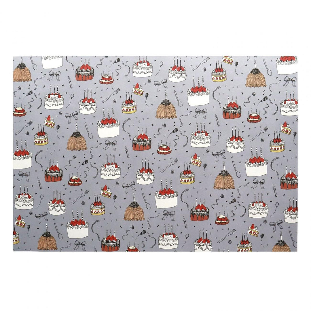 REGARO PAPIRO / Wrapping Paper -12th Anniversary Birthday Pattern [5 sheets]