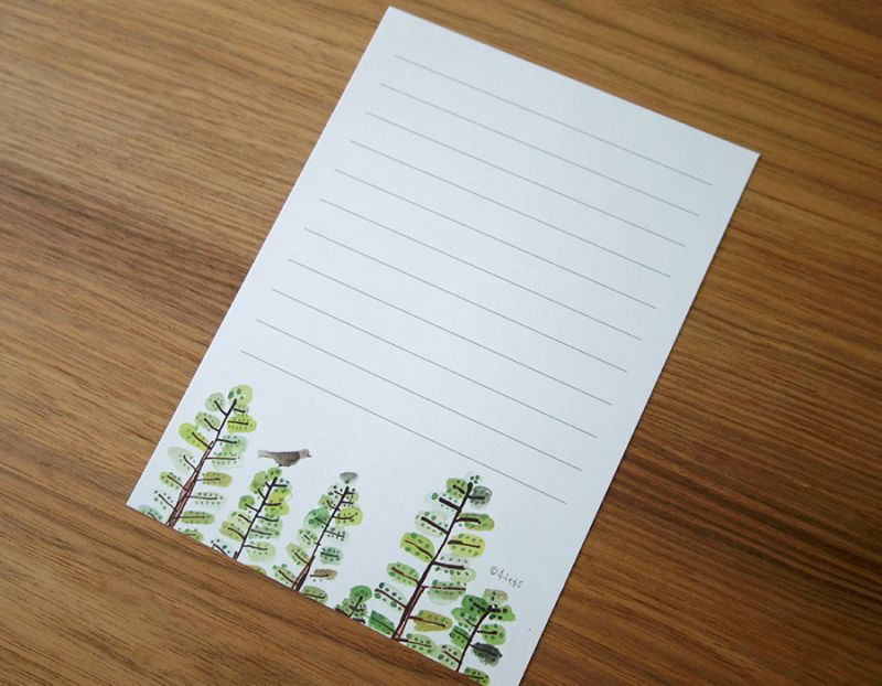 4legs / Mini letter paper <Cuckoo/35 sheets>