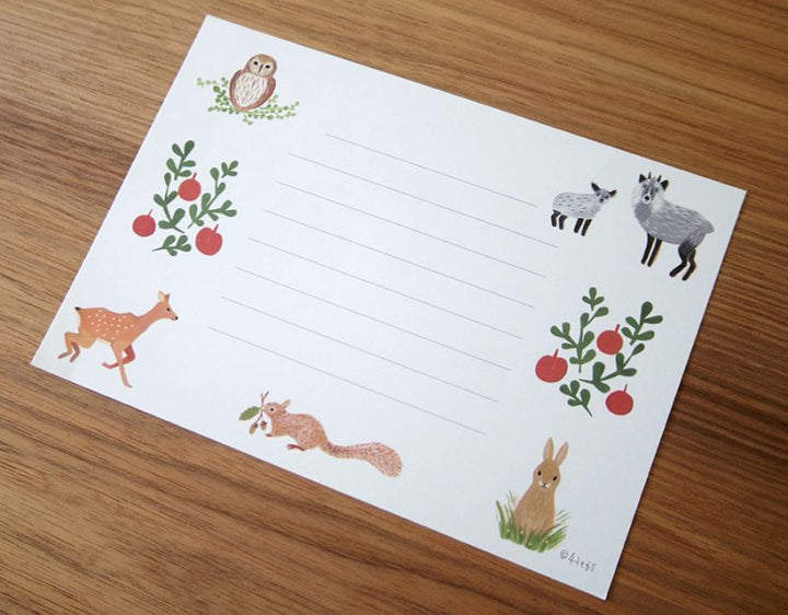 4legs / Mini letter paper <Flying squirrel /35 sheets>