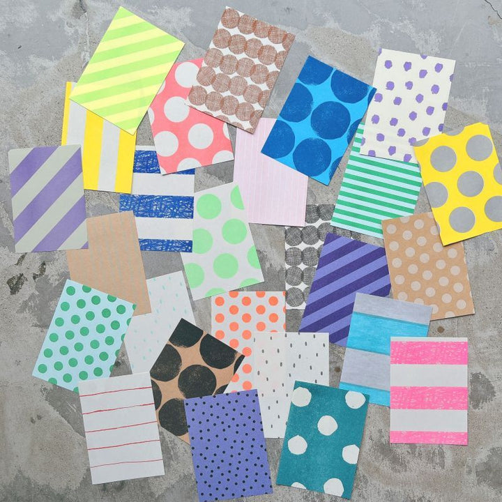 mizushima / Various Memo Pad -polka dots and stripes S/M