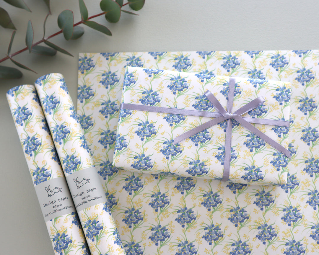 harukazeiro / Wrapping Paper -iris