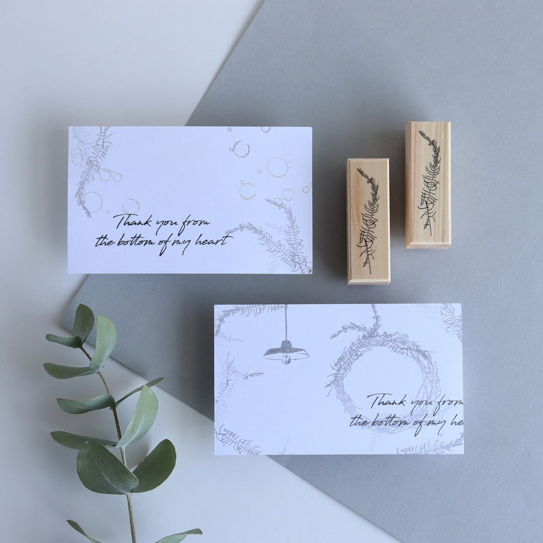 always smile... / Rubber Stamps -sea star fern