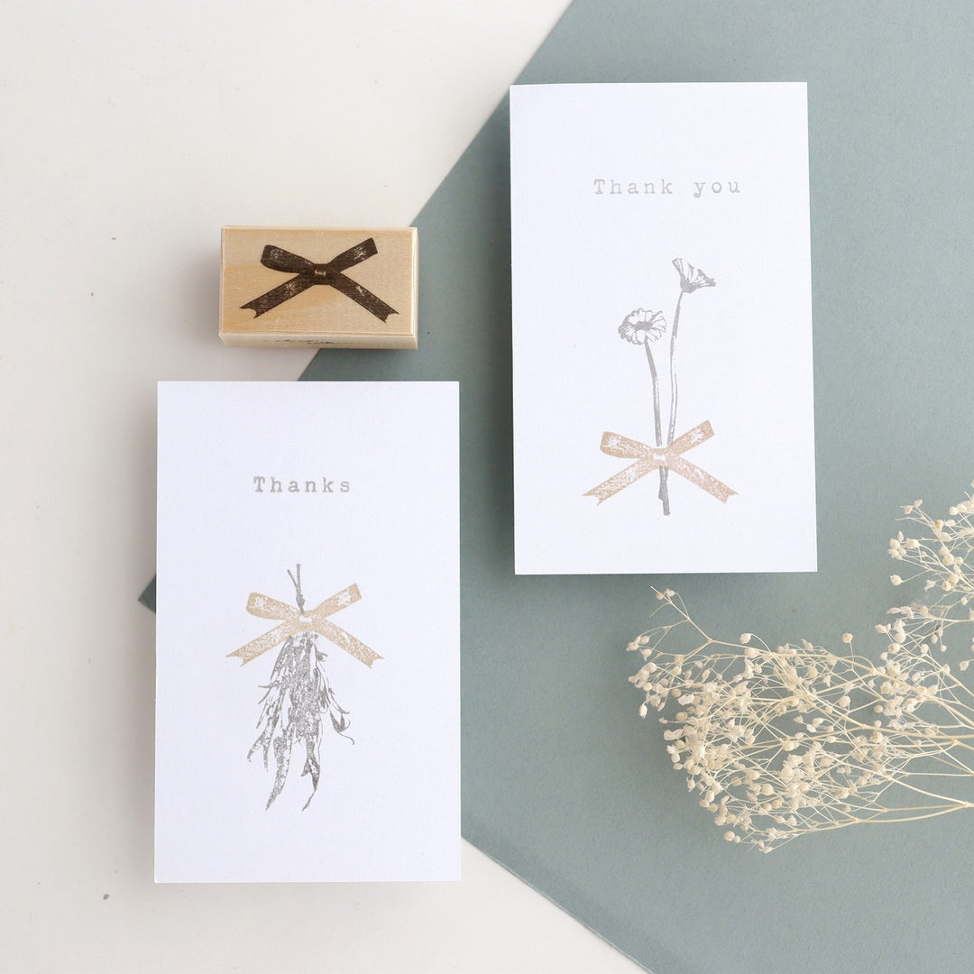 Rubber Stamps -matching ribbon