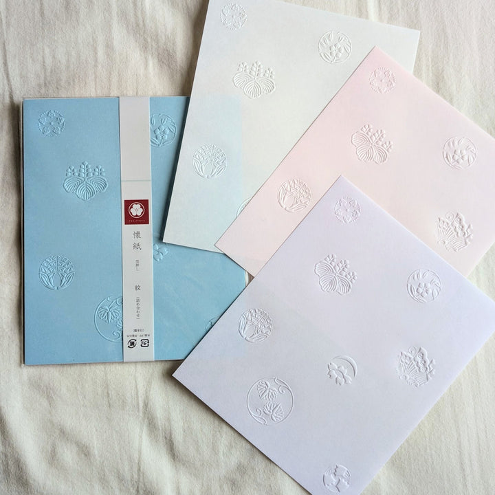 辻徳 / 型押し懐紙 紋 詰め合わせ(4色セット)