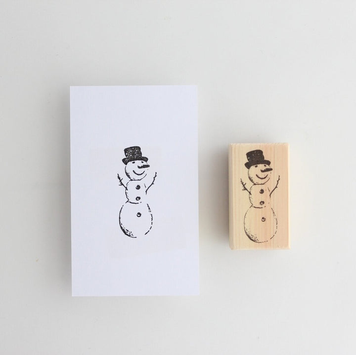 Rubber Stamp -Antique snowman