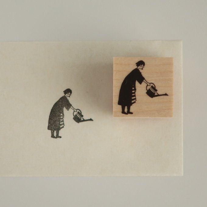 MA7stamp / Rubber Stamp -Gardener Fumiko