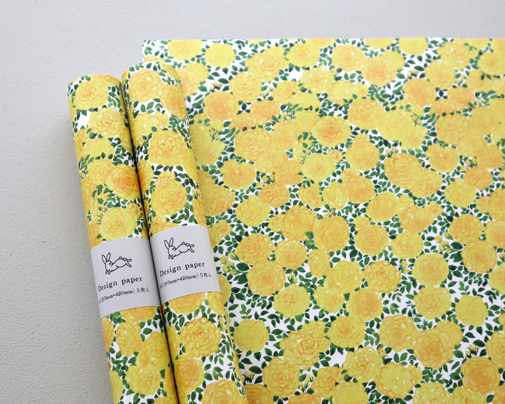 harukazeiro / Wrapping Paper -yellow rose