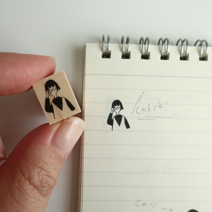 MA7stamp / Rubber Stamp -Fumiko saw!