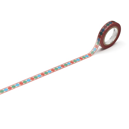 mt / Tranceparent Washi Tape  -slim 7mm tyrolean dot MTTRHA04