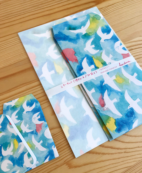 mariya arai / Letter Writing Set -Dancing Bird