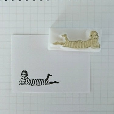 MA7stamp / Rubber Stamp -Relaxed Fumiko