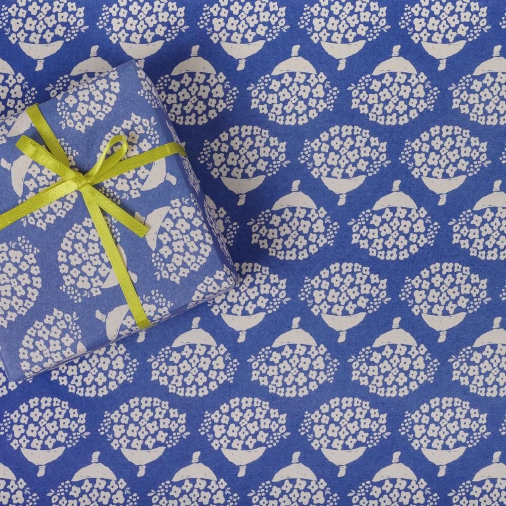 REGARO PAPIRO / Wrapping Paper -Bouquet /Navy[5 sheets]