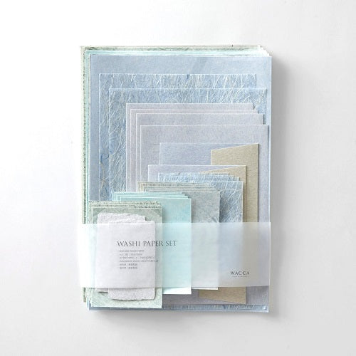 Wacca Paper WACCA WASHI PAPER ASSORT SET /BLUE PP111 – PAPER SHOP JAPAN