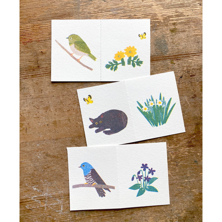 Itsuko Naka / Bellows fold card -Spring/Summer/Autumn/Winter