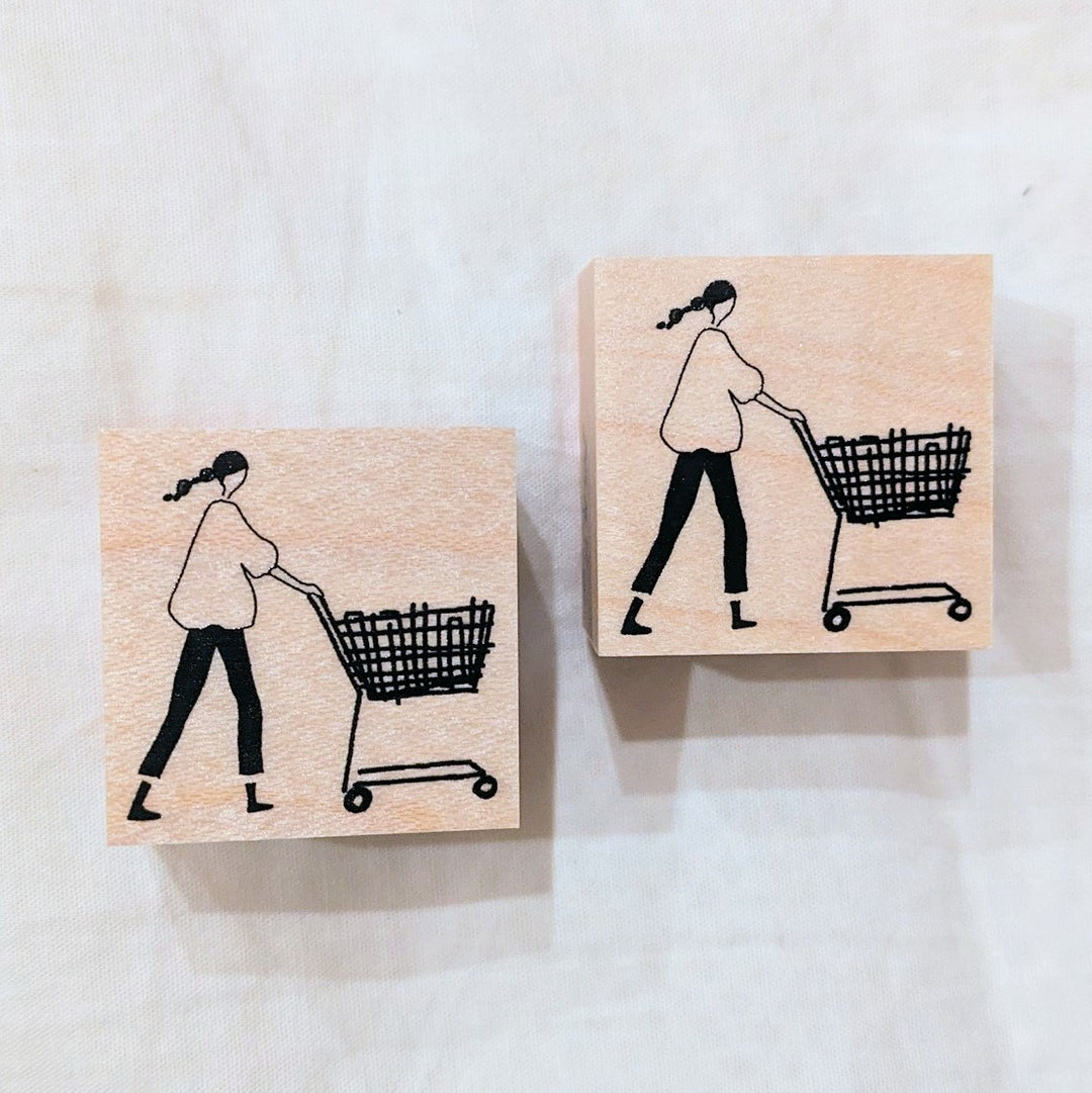 MA7stamp / Rubber Stamp -Shopping cart