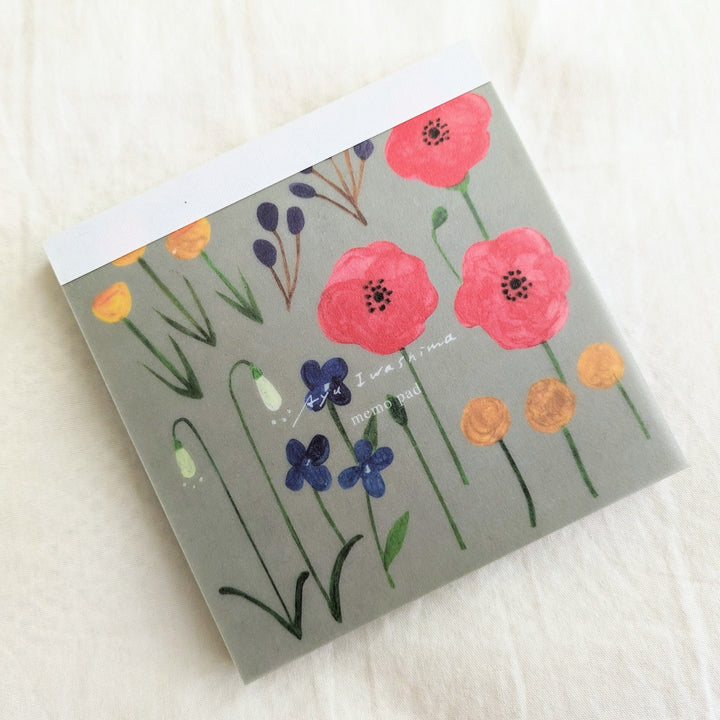 Square Memo Pad -Flower bed MMP-021