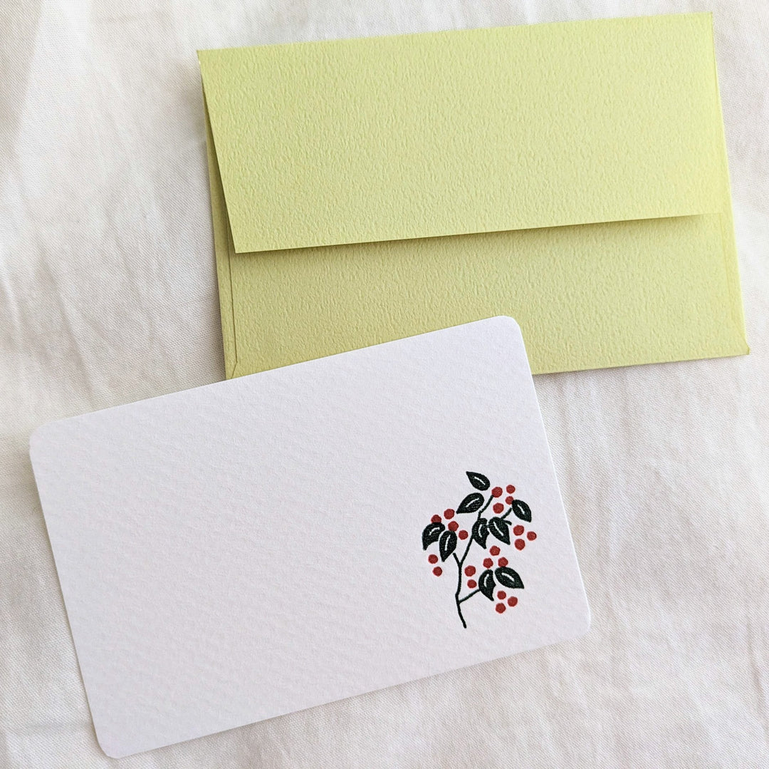 mois et fleurs / Mini Message Cards -checkerberry MOF-112