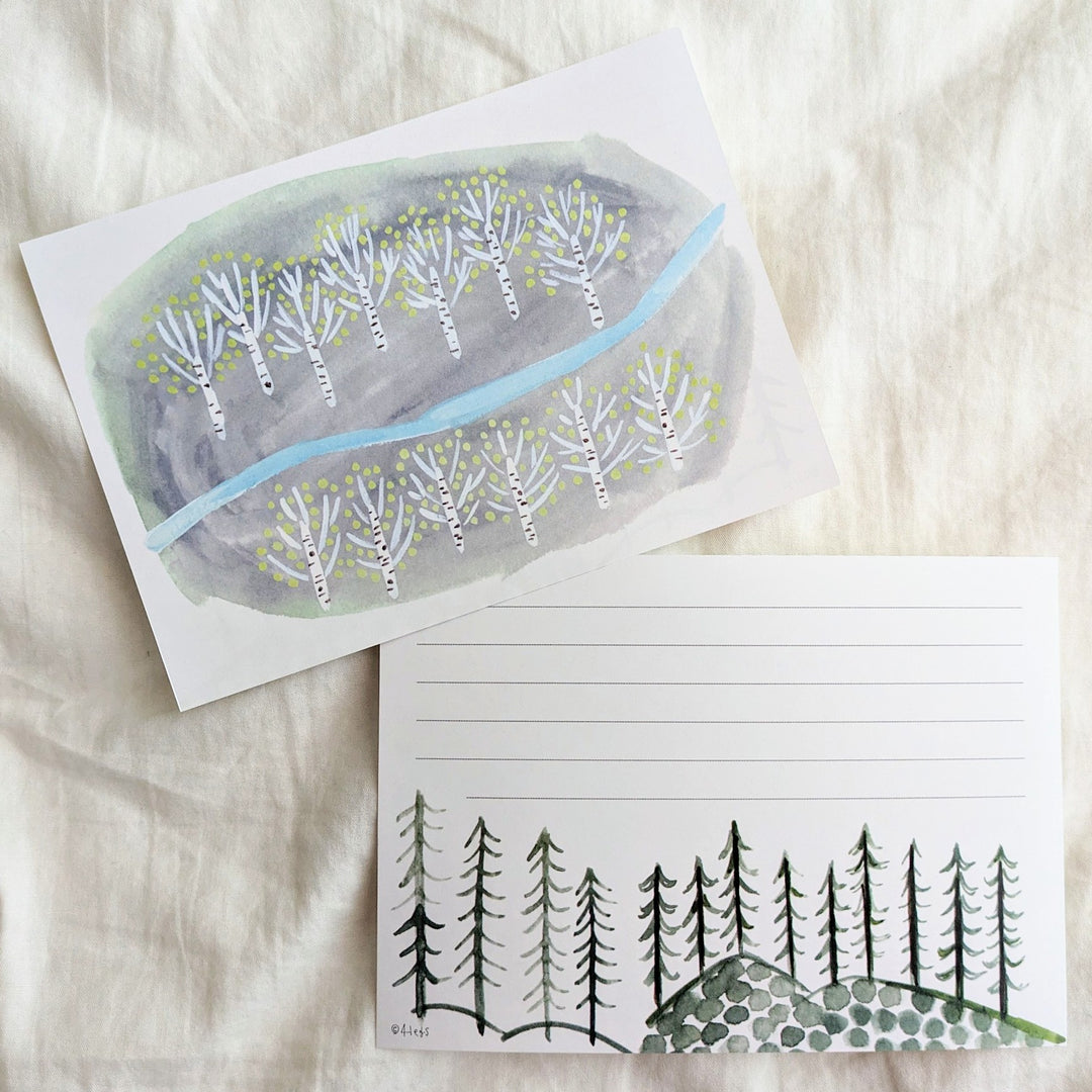 4legs / Mini letter paper <White birch /35 sheets>