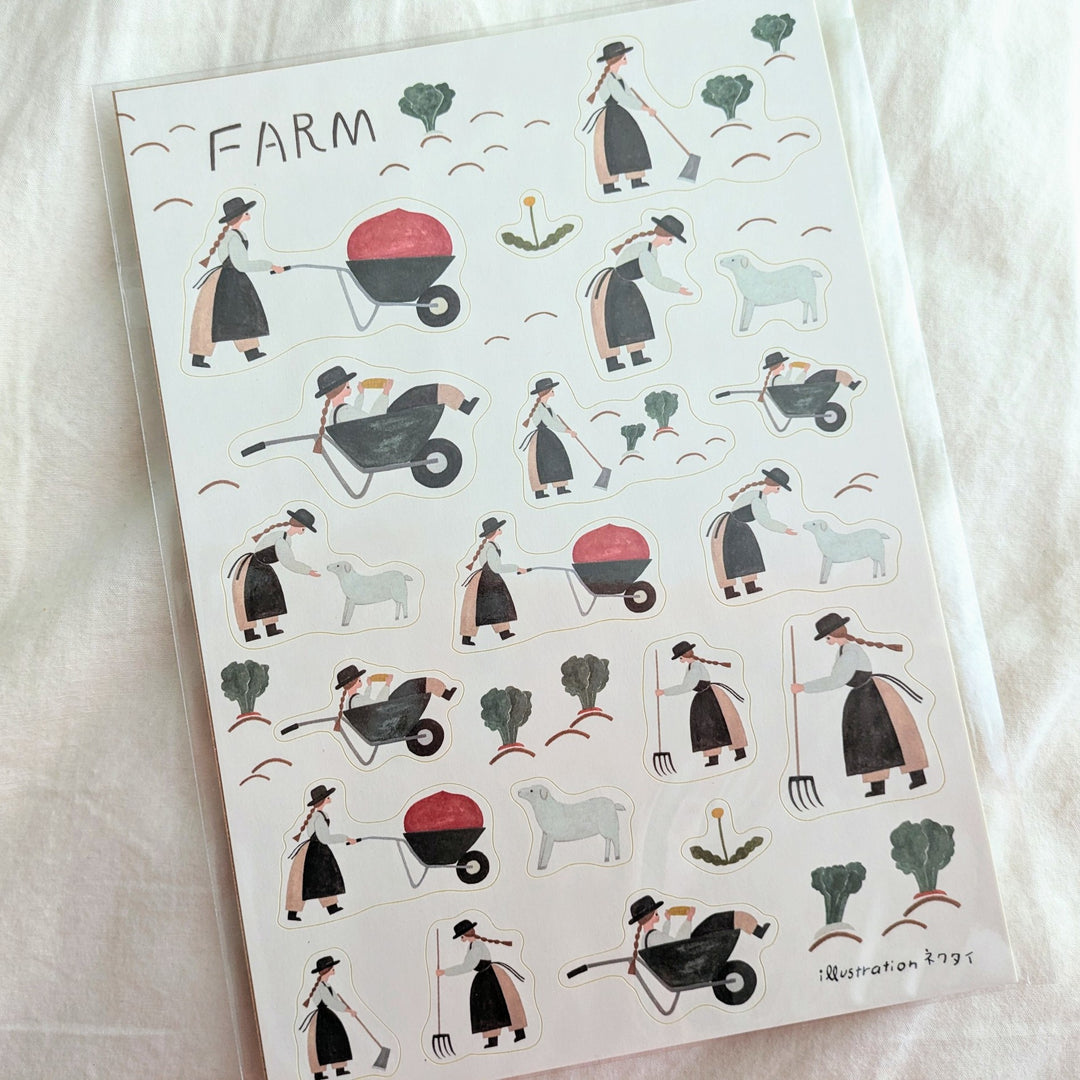 Necktie / Sticker Sheet -FARM