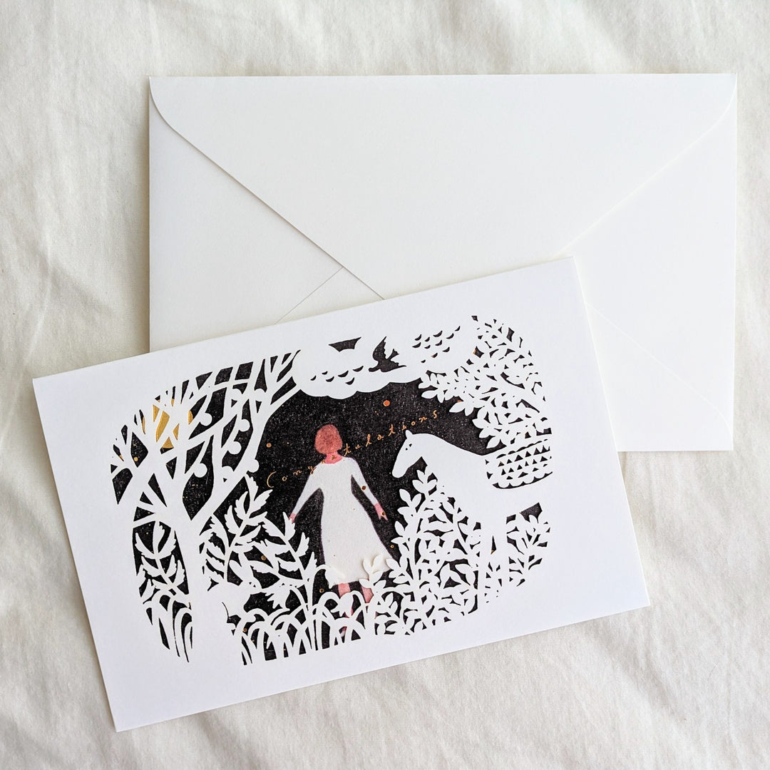 Nishi Shuku / Greeting Card -mori no hanashi