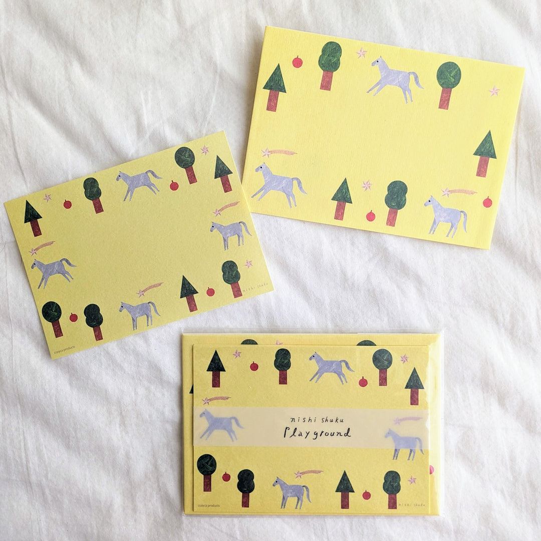 Nishi Shuku / Letter Writing Set -Playground