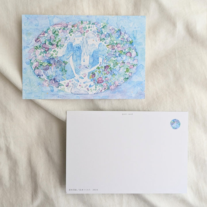 Miku Shimizu / Post Card -Let's make colored water