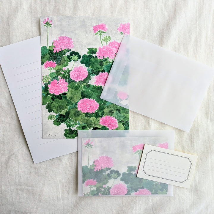 harukazeiro / Letter Writing Set -ivy pelargonium