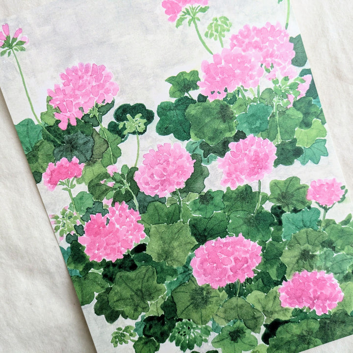 harukazeiro / Letter Writing Set -ivy pelargonium