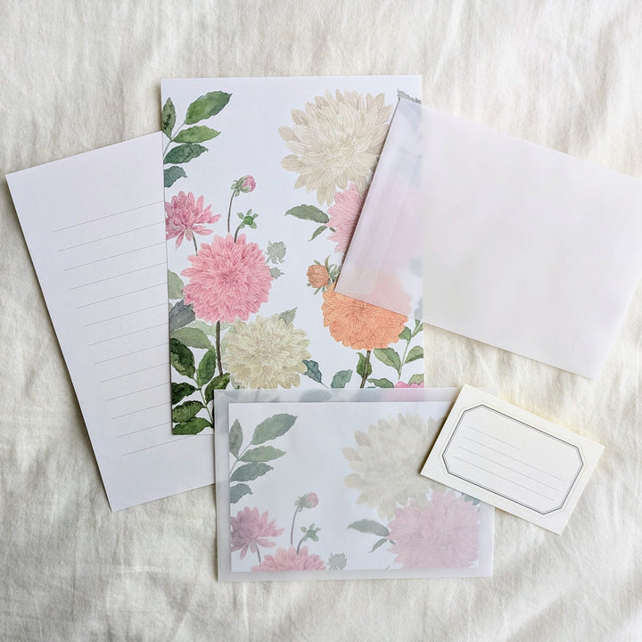 harukazeiro / Letter Writing Set -dahlia