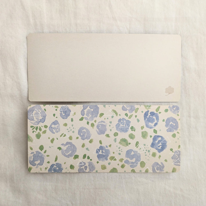 Yuko Omori / Note card -mini bara blue