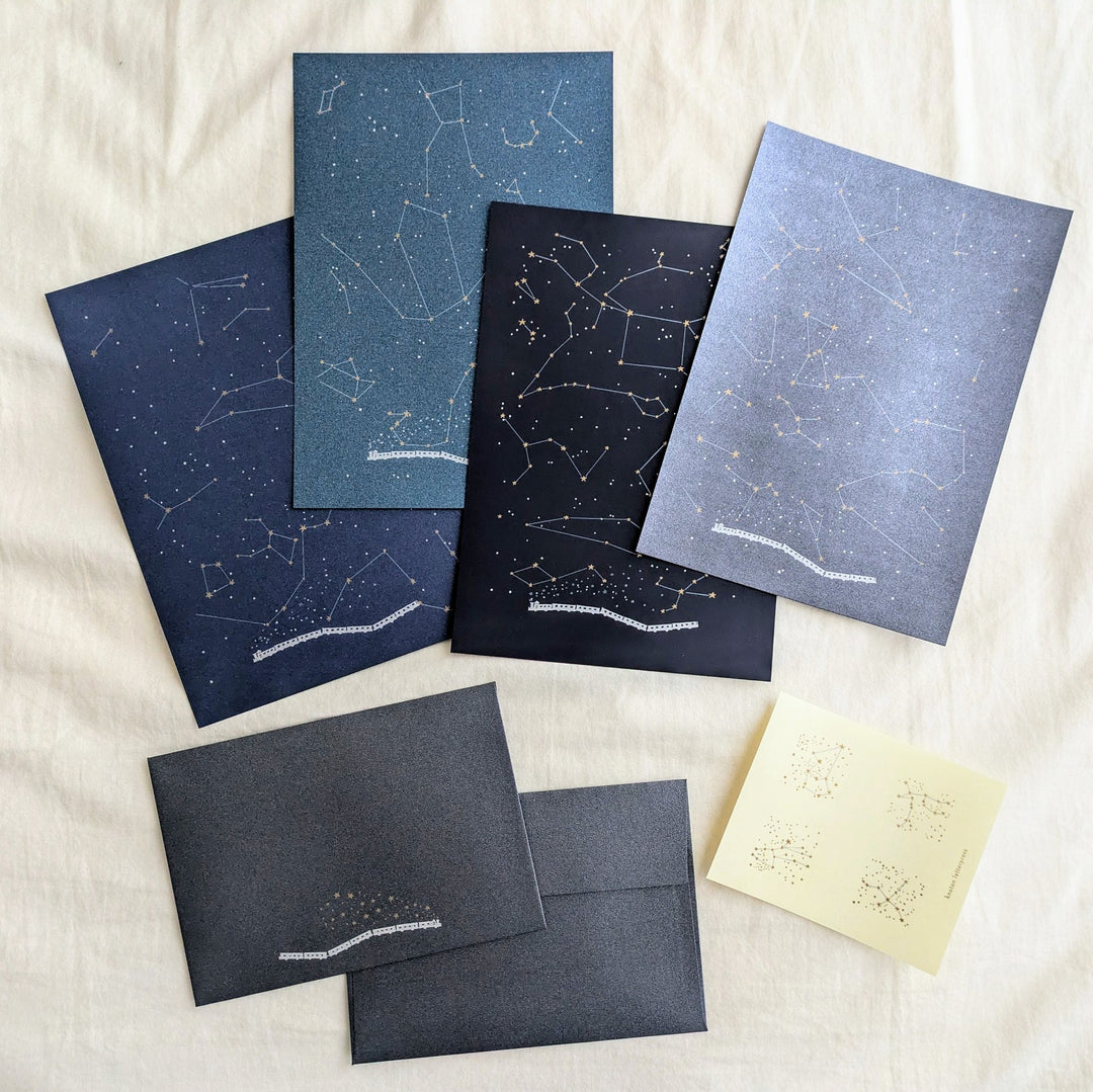 knoten letterpress / Letter Writing Set-Constellations of the Four Seasons