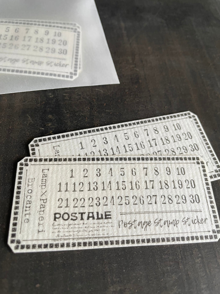 Lamp x Paperi Brocante / Postale -Number- cover sticker