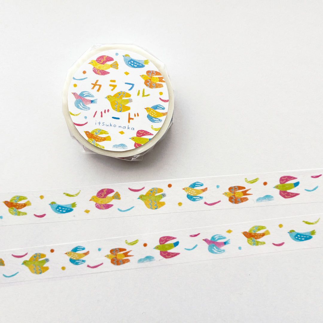 Itsuko Naka / Washi Tape -Colorful Birds