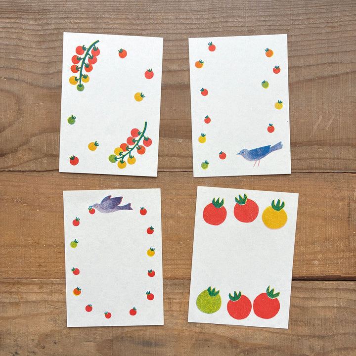 Itsuko Naka / Memo Pad 3 -Little Cherry Tomatoes Rolling Around