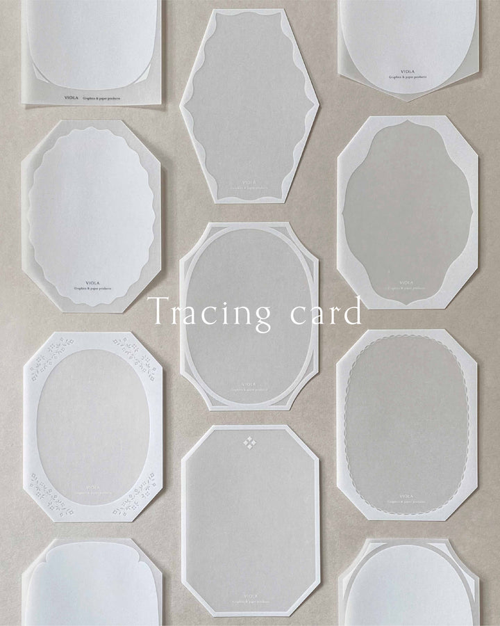 Tracing Card -White frame/Transparent frame