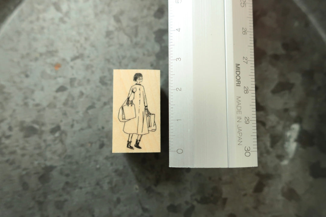 MA7stamp / Rubber Stamp -Fumiko with souvenirs
