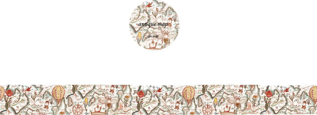 spica garden / Washi Tape -antiquemap SM14