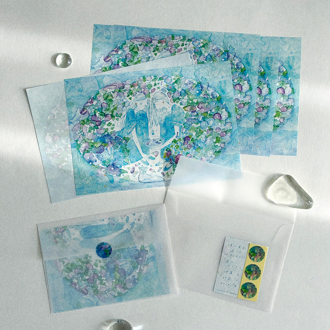 Miku Shimizu / Letter Writing Set -Let's make colored water
