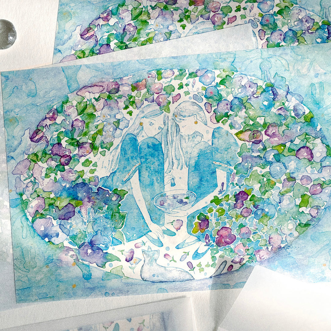 Miku Shimizu / Letter Writing Set -Let's make colored water