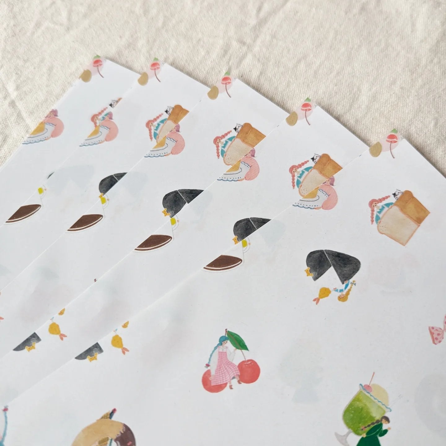 Cotori Cotori / A4 Paper -Tasty Food – PAPER SHOP JAPAN